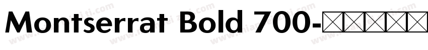 Montserrat Bold 700字体转换